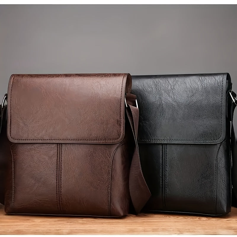 Vintage Messenger Crossbody Bag Men Business Shoulder Satchel