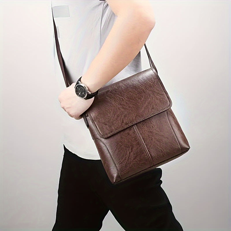Vintage Messenger Crossbody Bag Men Business Shoulder Satchel