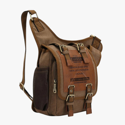 Vintage Nylon Messenger Bag Lightweight Crossbody Satchel