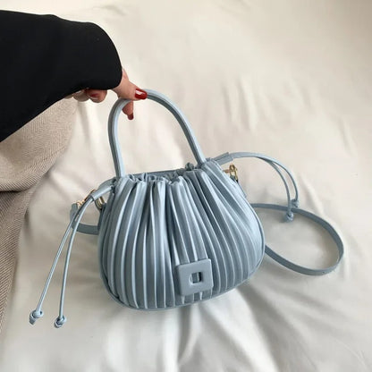 Vintage PU Leather Shoulder Bag Elegant Crossbody Handbag
