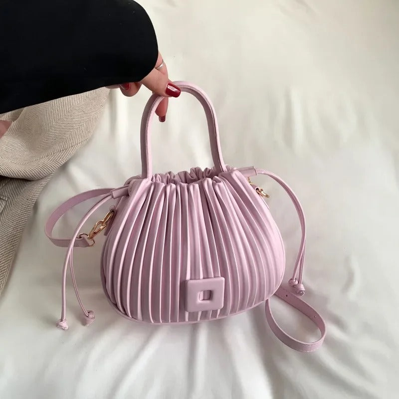 Vintage PU Leather Shoulder Bag Elegant Crossbody Handbag