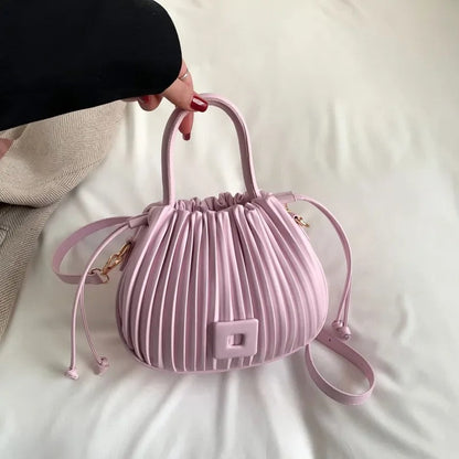 Vintage PU Leather Shoulder Bag Elegant Crossbody Handbag