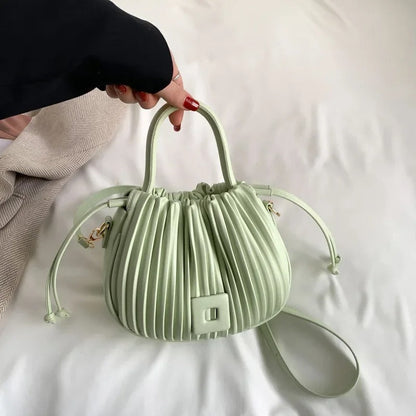 Vintage PU Leather Shoulder Bag Elegant Crossbody Handbag