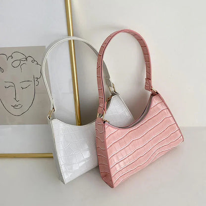 Vintage PU Leather Shoulder Bag for Women Everyday Style