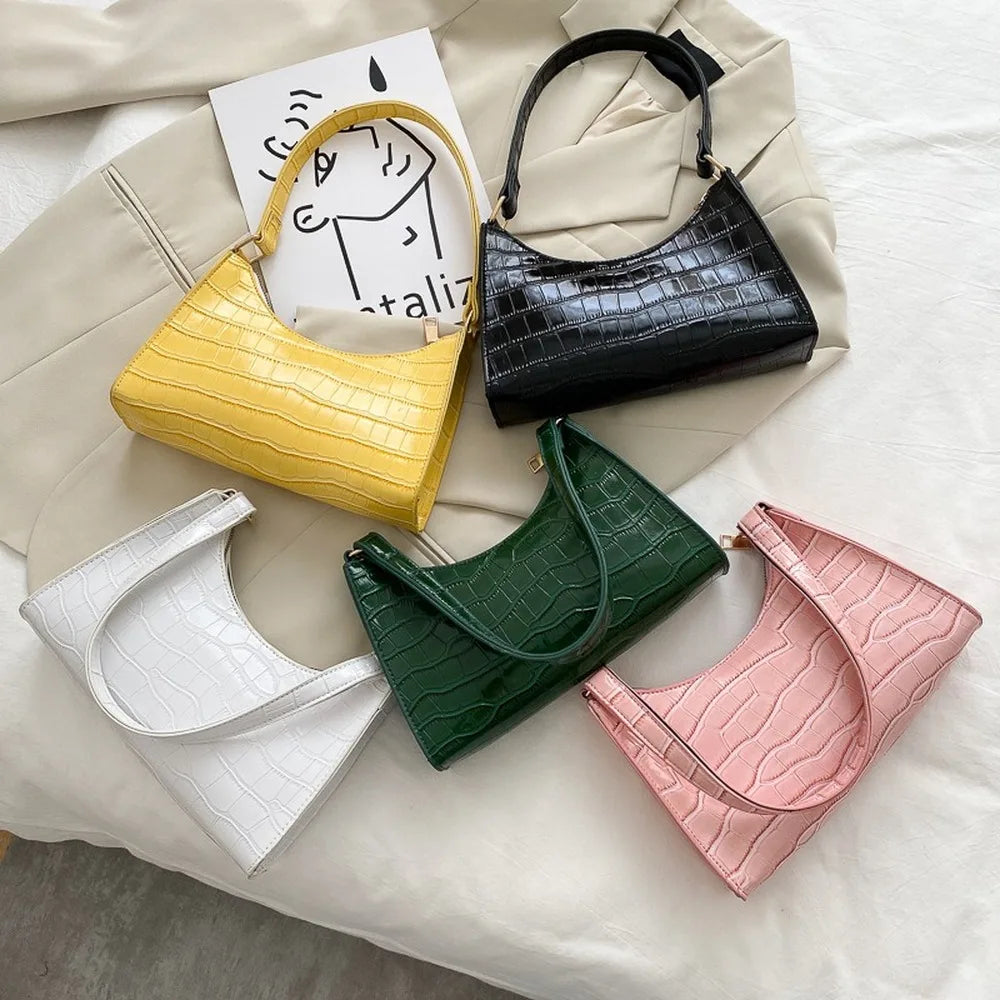 Vintage PU Leather Shoulder Bag for Women Everyday Style