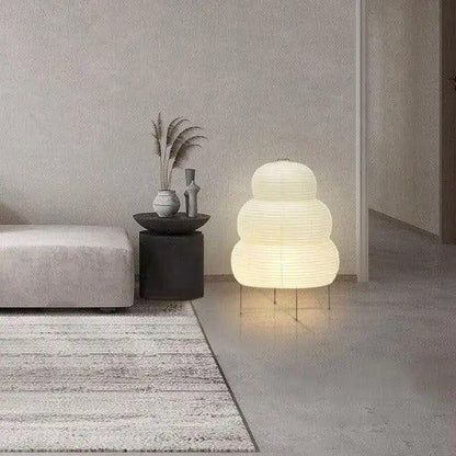 Wabi Sabi Floor Lamp Rice Paper Ambient Standing Light