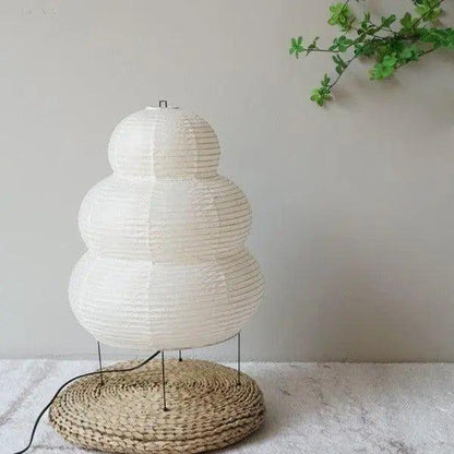 Wabi Sabi Floor Lamp Rice Paper Ambient Standing Light