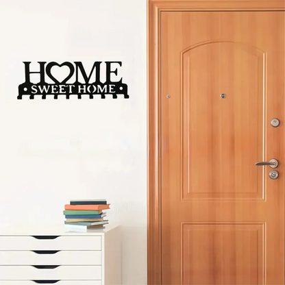 Wall Key Holder Rack Metal Hook Organizer Entryway Storage Home Decor