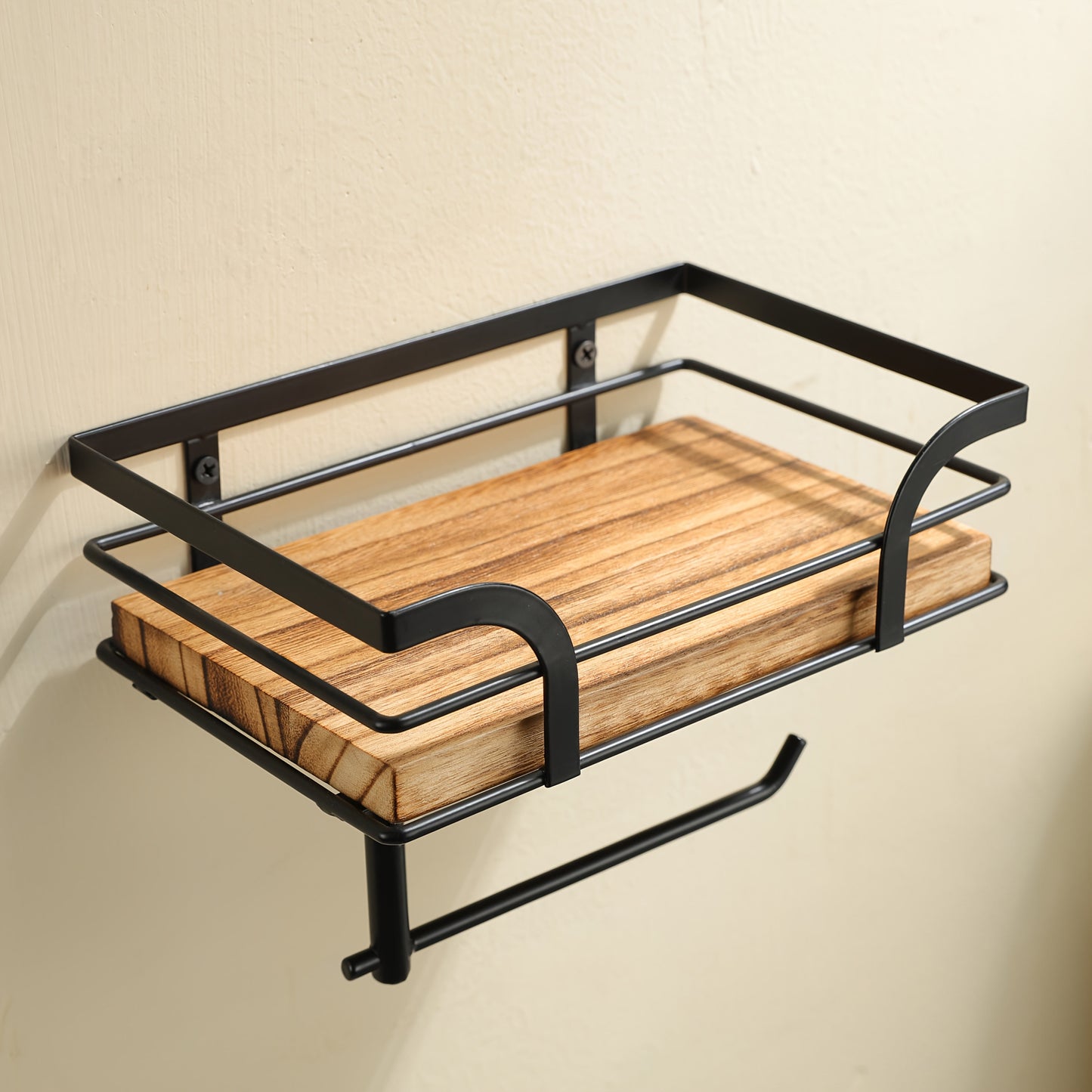 Wall Mounted Bathroom Shelf Toilet Paper Storage Rack