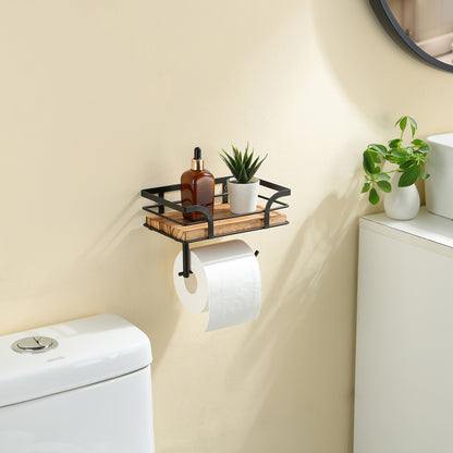 Wall Mounted Bathroom Shelf Toilet Paper Storage Rack