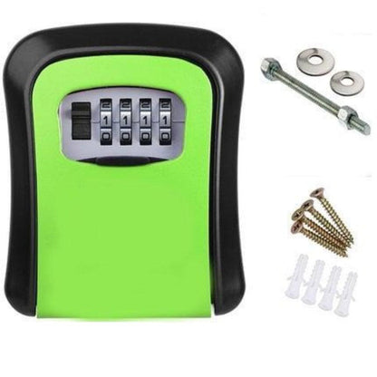 Wall Mounted Key Lock Box - Secure Combination Key Safe