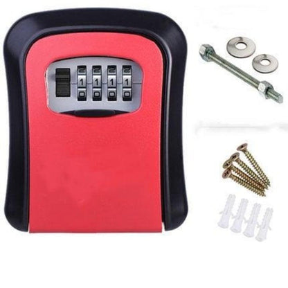 Wall Mounted Key Lock Box - Secure Combination Key Safe