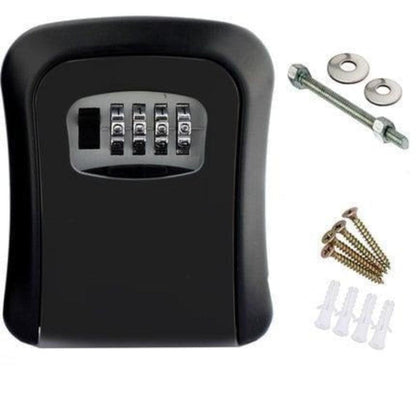 Wall Mounted Key Lock Box - Secure Combination Key Safe