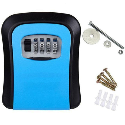 Wall Mounted Key Lock Box - Secure Combination Key Safe