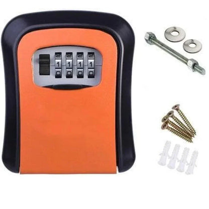 Wall Mounted Key Lock Box - Secure Combination Key Safe