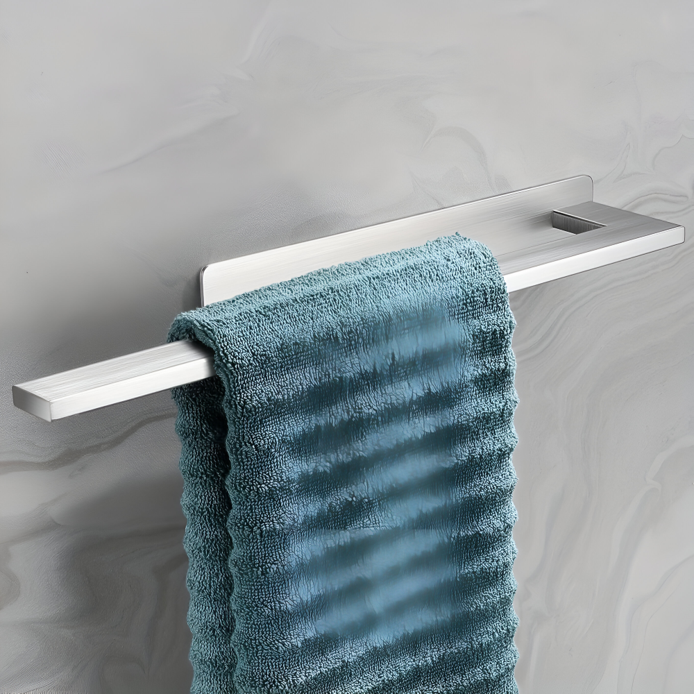 Wall Mounted Stainless Steel Towel Rack Bathroom Storage Organizer