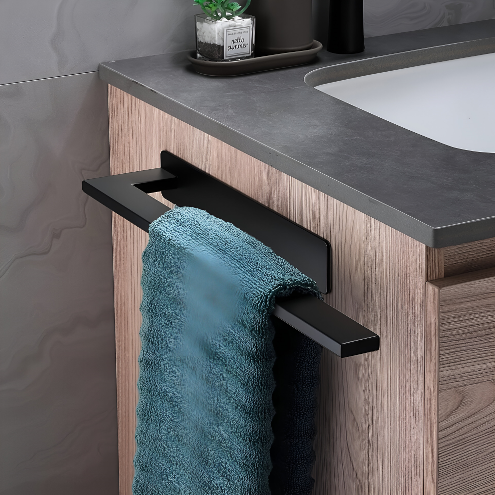 Wall Mounted Stainless Steel Towel Rack Bathroom Storage Organizer