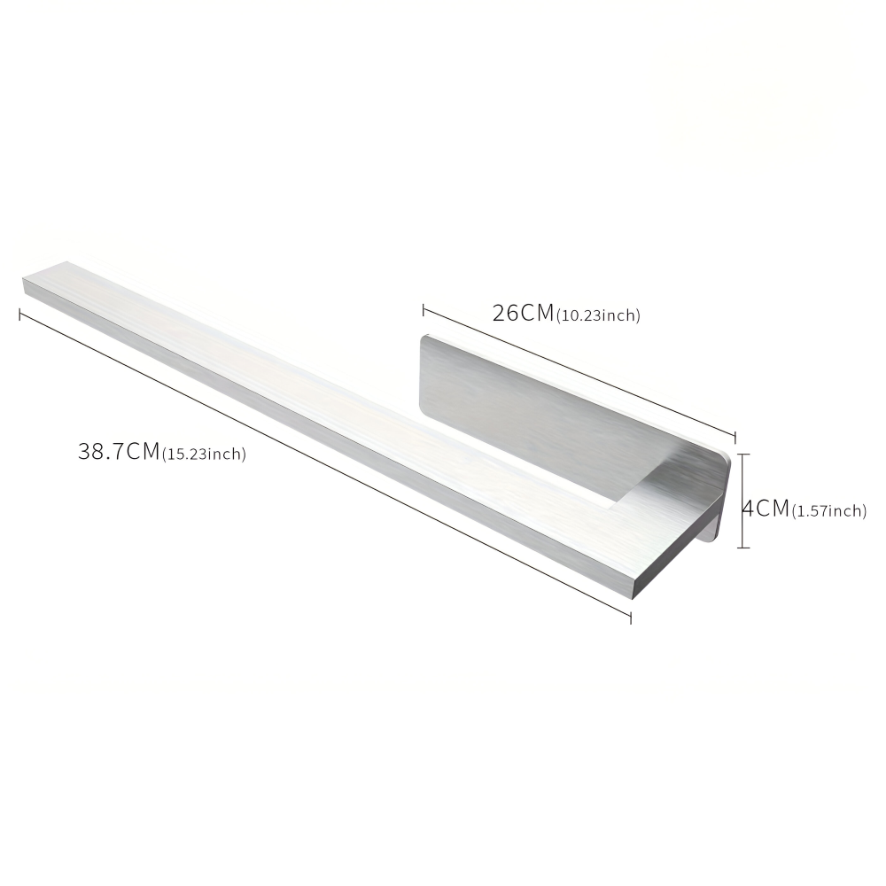 Wall Mounted Stainless Steel Towel Rack Bathroom Storage Organizer