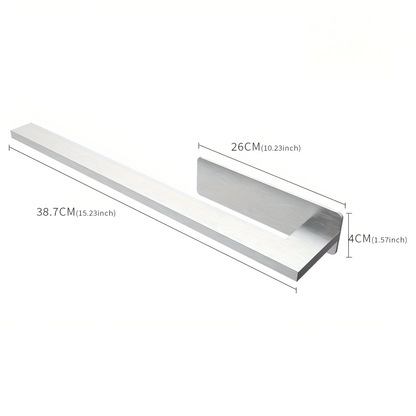 Wall Mounted Stainless Steel Towel Rack Bathroom Storage Organizer