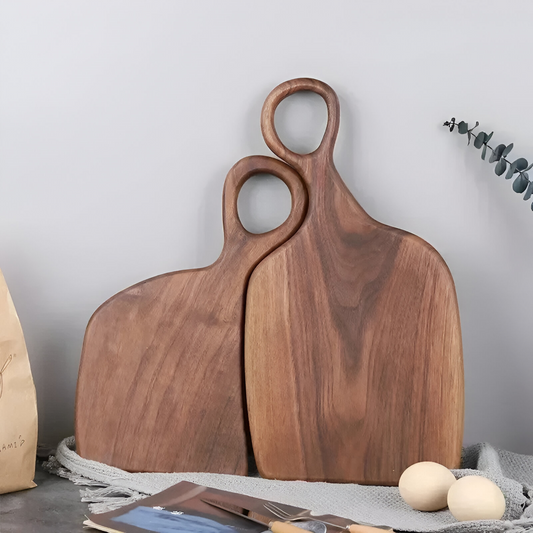 Walnut Wood Cutting Board Set Double Sided Kitchen Serving Boards