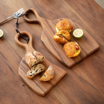 Walnut Wood Cutting Board Set Double Sided Kitchen Serving Boards