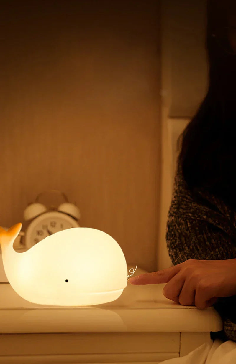 Walrus Night Light with Color Changing LED Soft Glow Lamp for Kids