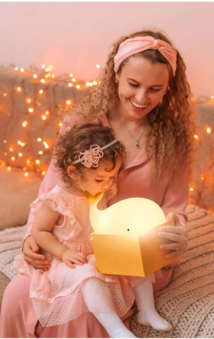 Walrus Night Light with Color Changing LED Soft Glow Lamp for Kids
