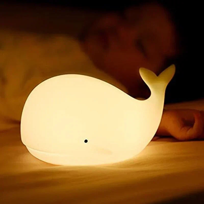 Walrus Night Light with Color Changing LED Soft Glow Lamp for Kids