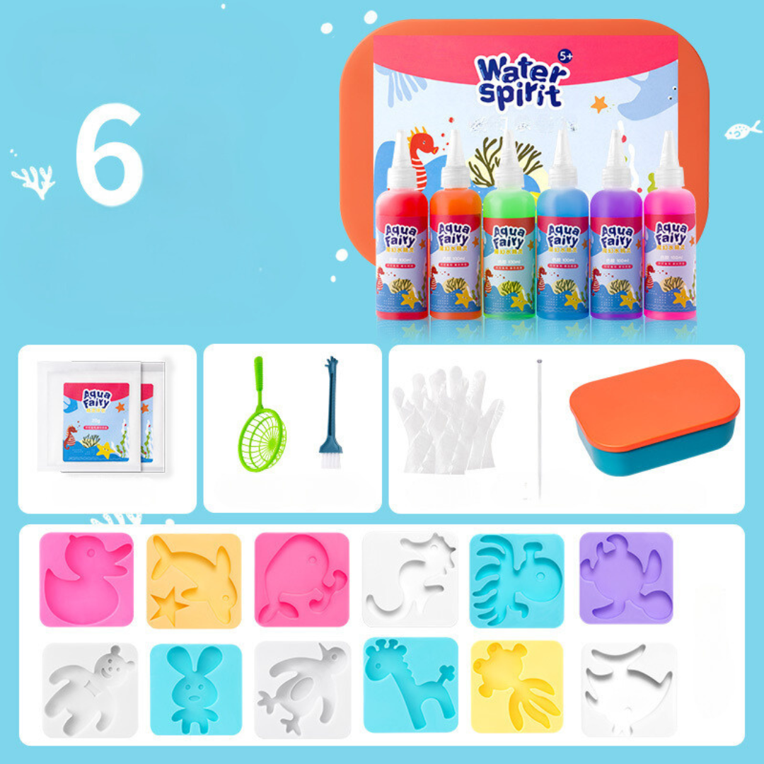 Water Gel Animal Mold Craft Kit for Kids Creative Indoor Activity and Play