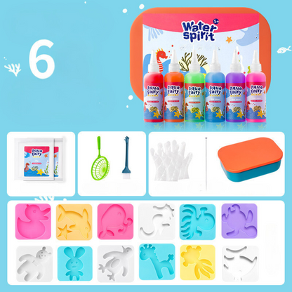 Water Gel Animal Mold Craft Kit for Kids Creative Indoor Activity and Play