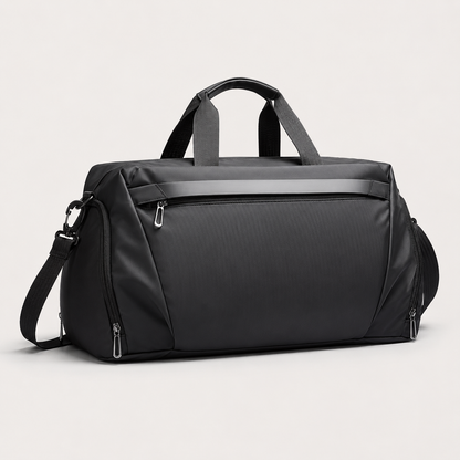 Water Resistant Travel Duffel Bag with Shoe Compartment