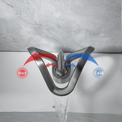 Waterfall Basin Faucet Modern Bathroom Sink Mixer
