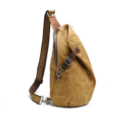 Waterproof Canvas Crossbody Bag Womens Adjustable Sling Bag