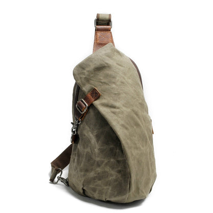 Waterproof Canvas Crossbody Bag Womens Adjustable Sling Bag