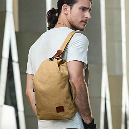 Waterproof Canvas Crossbody Bag Womens Adjustable Sling Bag