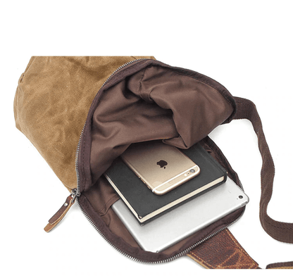 Waterproof Canvas Crossbody Bag Womens Adjustable Sling Bag