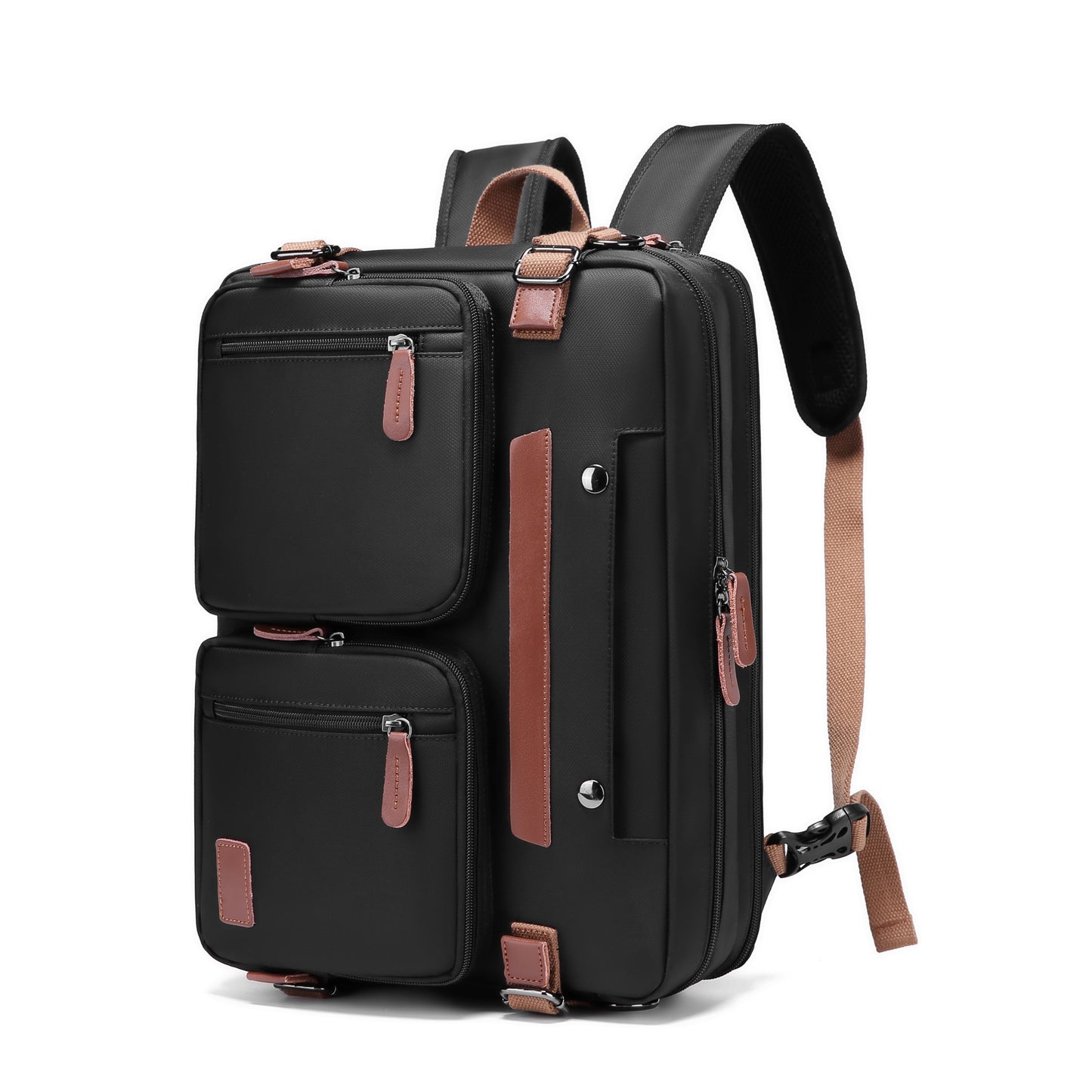 Waterproof Convertible Backpack Shoulder Bag Large Capacity Nylon Tote