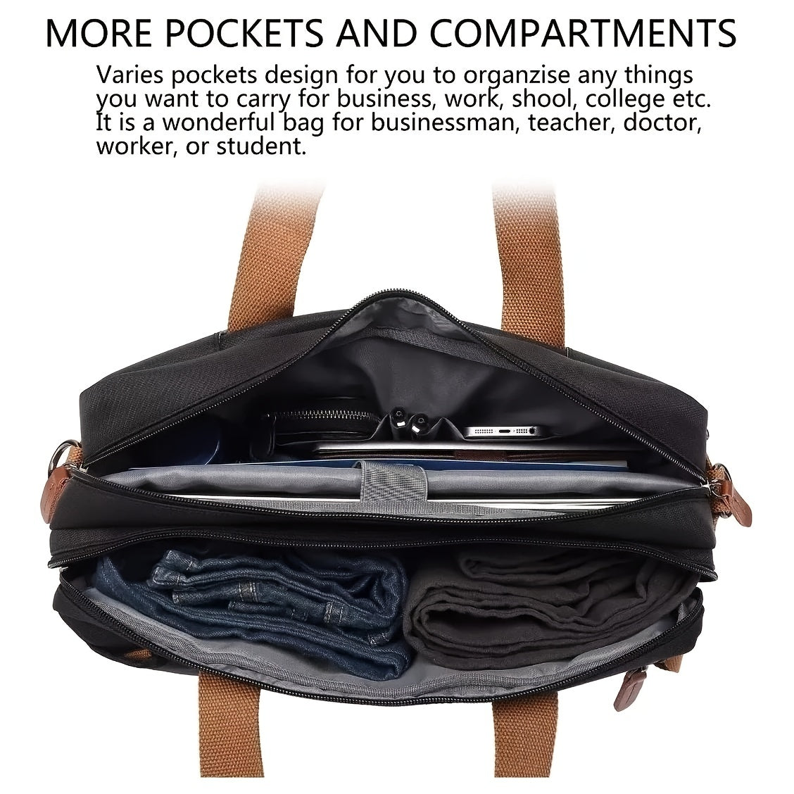 Waterproof Convertible Backpack Shoulder Bag Large Capacity Nylon Tote