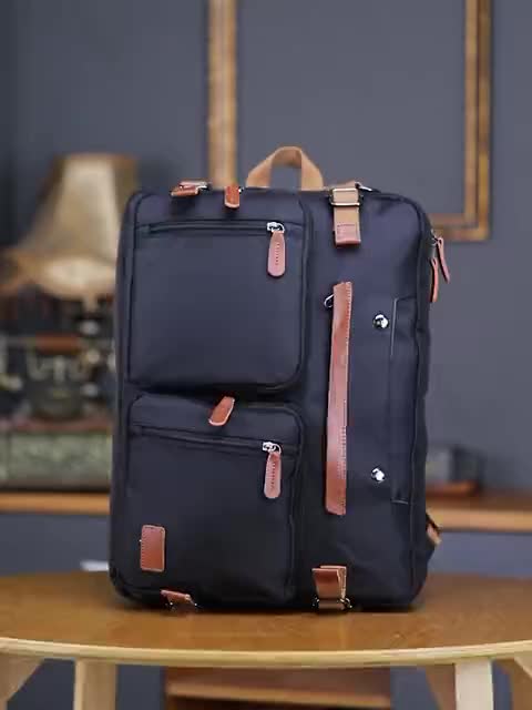 Waterproof Convertible Backpack Shoulder Bag Large Capacity Nylon Tote