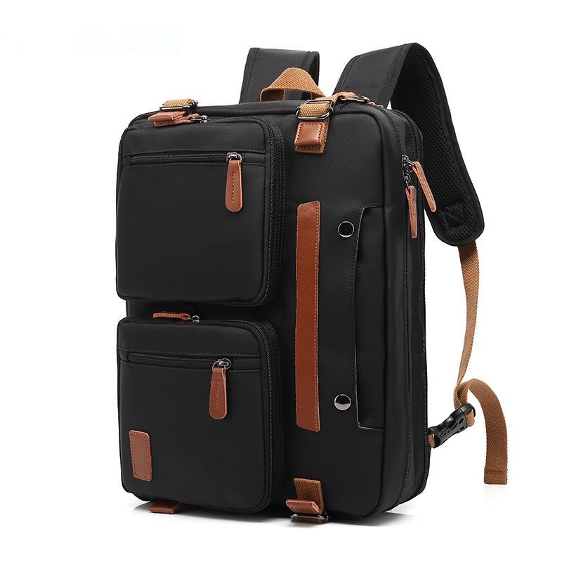 Waterproof Convertible Backpack Shoulder Bag Large Capacity Nylon Tote