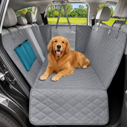 Waterproof Dog Car Seat Cover with Adjustable Straps and Non-Slip Protection