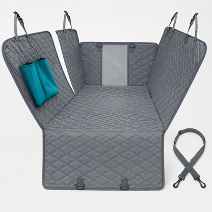 Waterproof Dog Car Seat Cover with Adjustable Straps and Non-Slip Protection