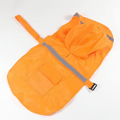 Waterproof Hooded Dog Raincoat Reflective Adjustable Pet Jacket