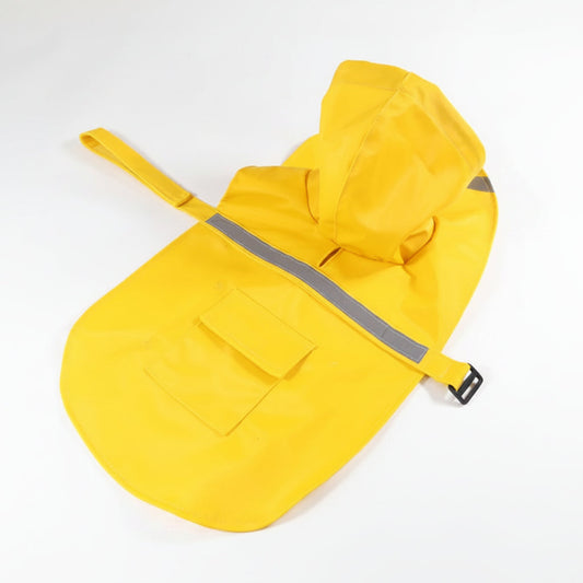 Waterproof Hooded Dog Raincoat Reflective Adjustable Pet Jacket