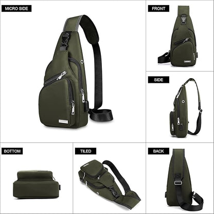 Waterproof Multifunctional Sling Bag for Travel Outdoor Daily Use