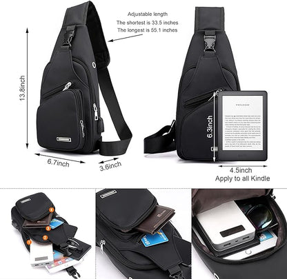 Waterproof Multifunctional Sling Bag for Travel Outdoor Daily Use