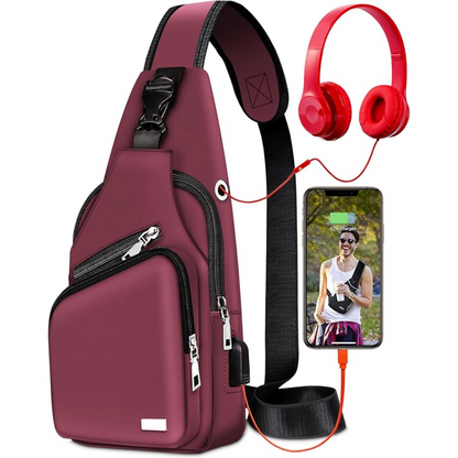 Waterproof Multifunctional Sling Bag for Travel Outdoor Daily Use