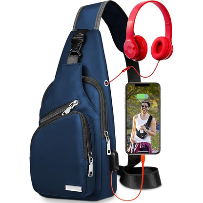Waterproof Multifunctional Sling Bag for Travel Outdoor Daily Use