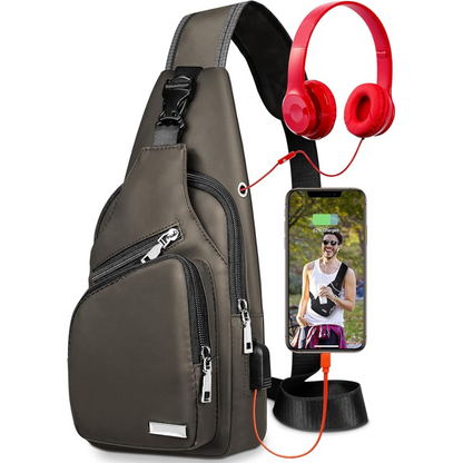 Waterproof Multifunctional Sling Bag for Travel Outdoor Daily Use