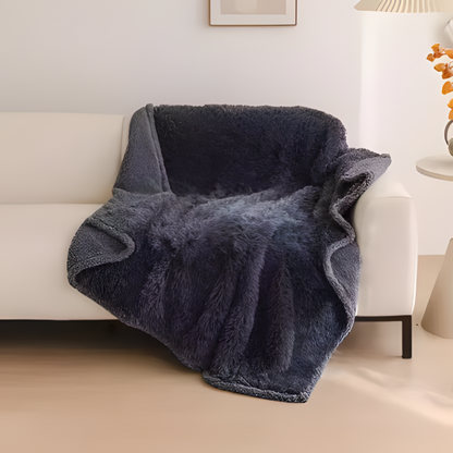 Waterproof Plush Throw Blanket Soft Microfiber Cozy Sofa Blanket